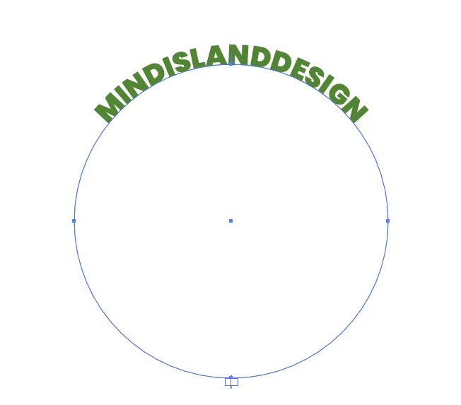 Curve Text Type on Path Example 1
