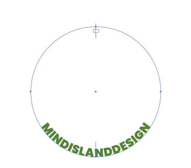 Curve Text Type on Path Example 2