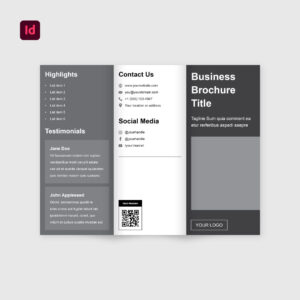 Tri-Fold Brochure Template for InDesign