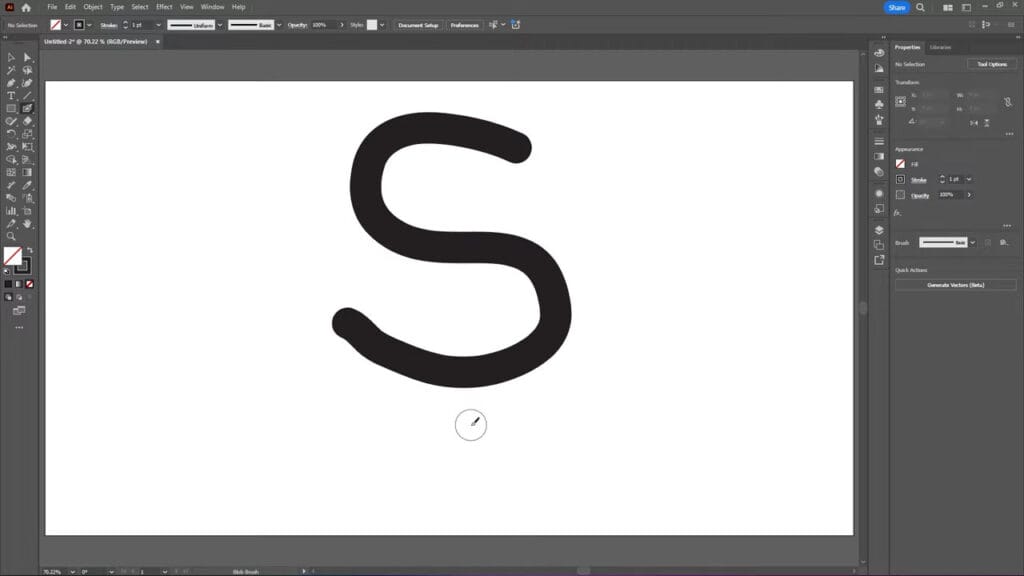 Creating Expanded Outline With Blob Brush